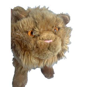 Vintage Crookshanks Plush Hermoine's Cat 14"  Wizarding World Ginger Himalayan